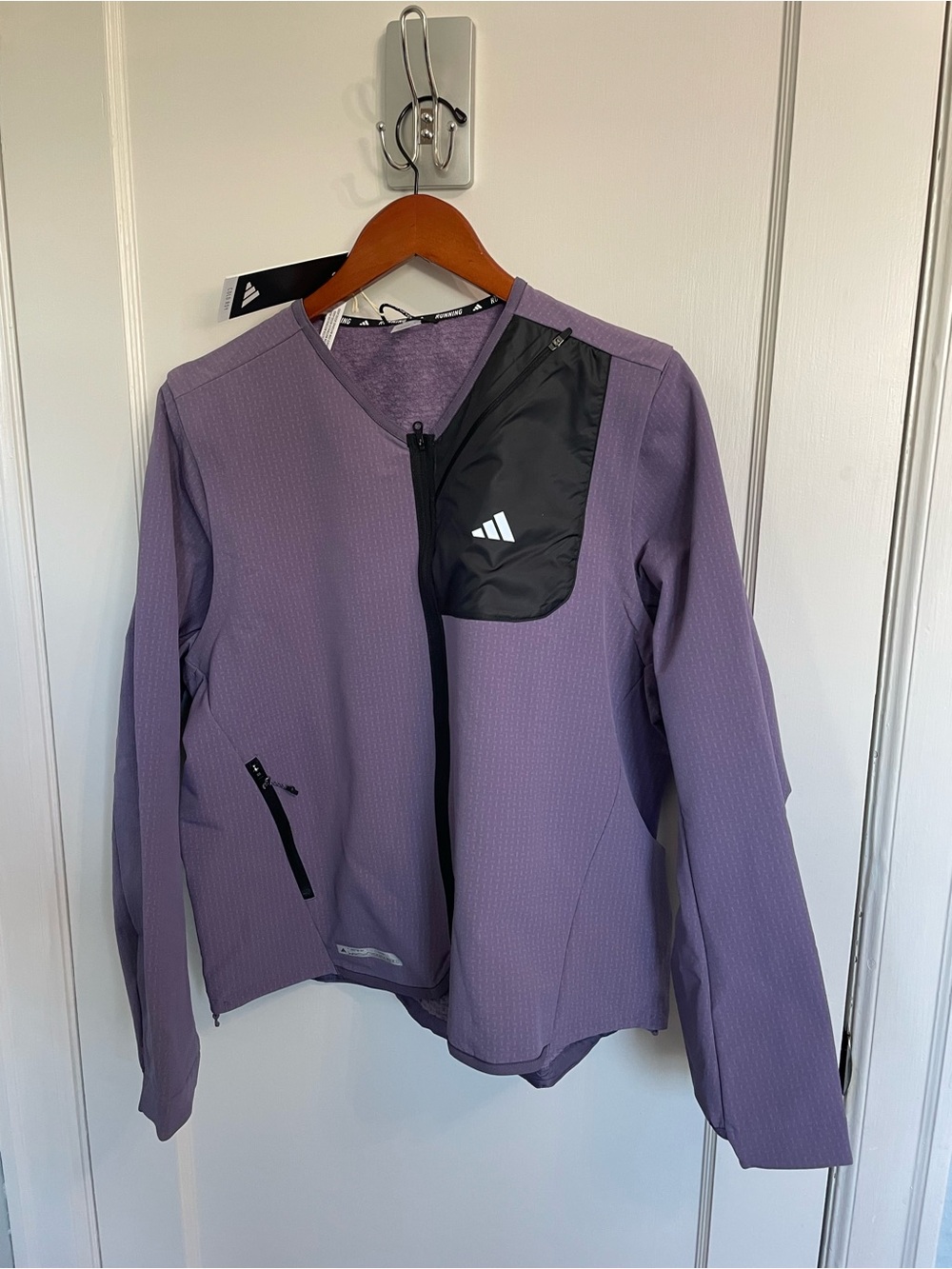 Adidas Ultimate Cold.RDY Running Jacket Womens L Purple NWT $150